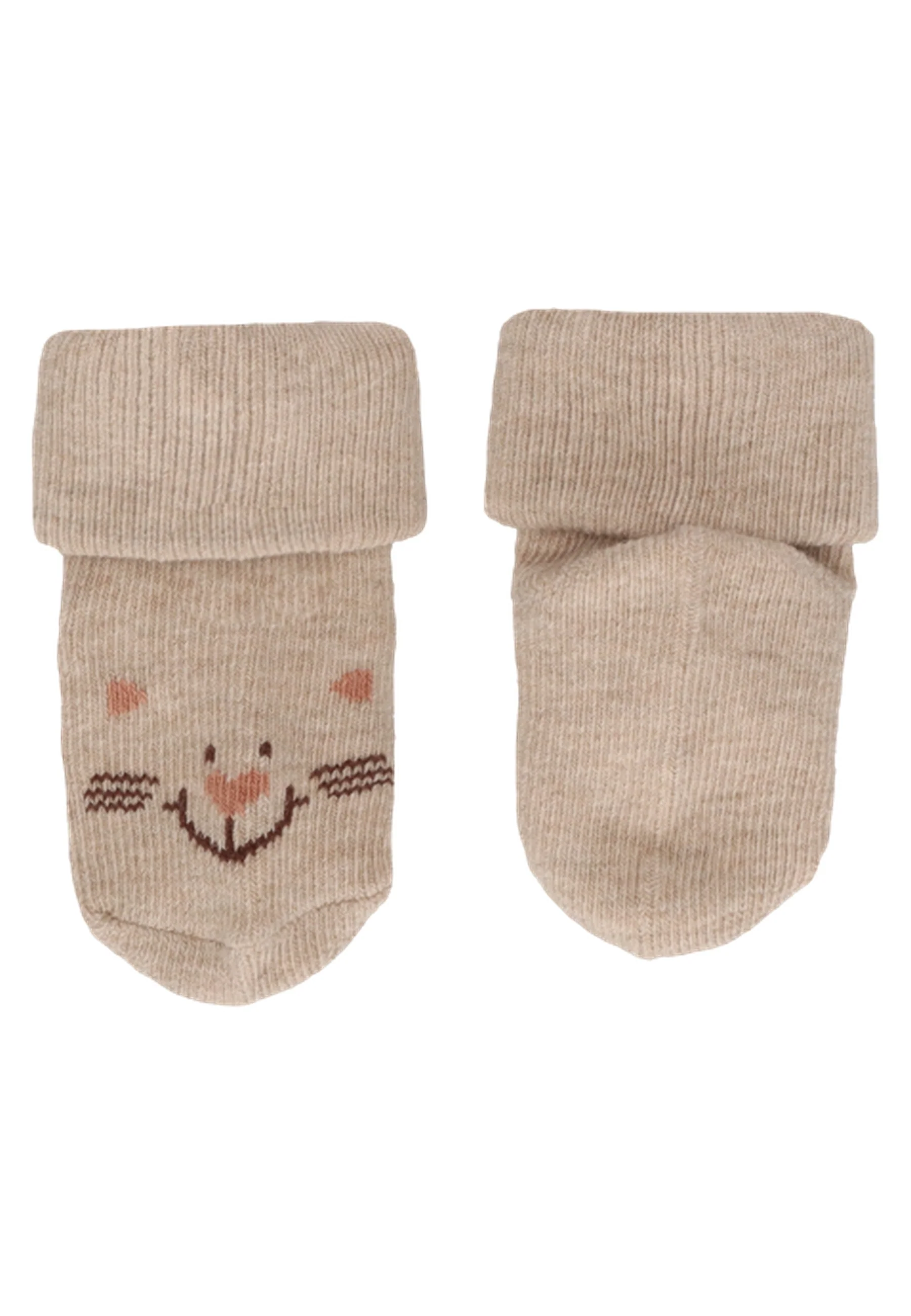Erstlingssocken im 3er Pack mit Motiv Katze