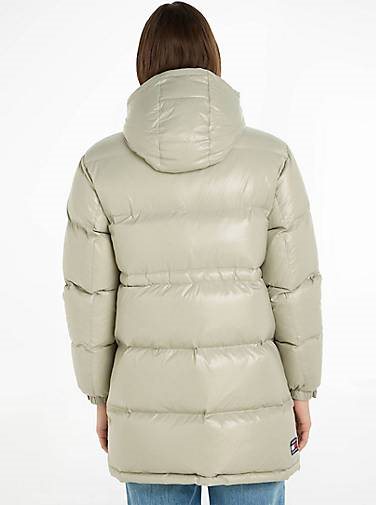 TOMMY-JEANS Damen Daunenjacke mit Kapuze TJW MIDI ALASKA PUFFER