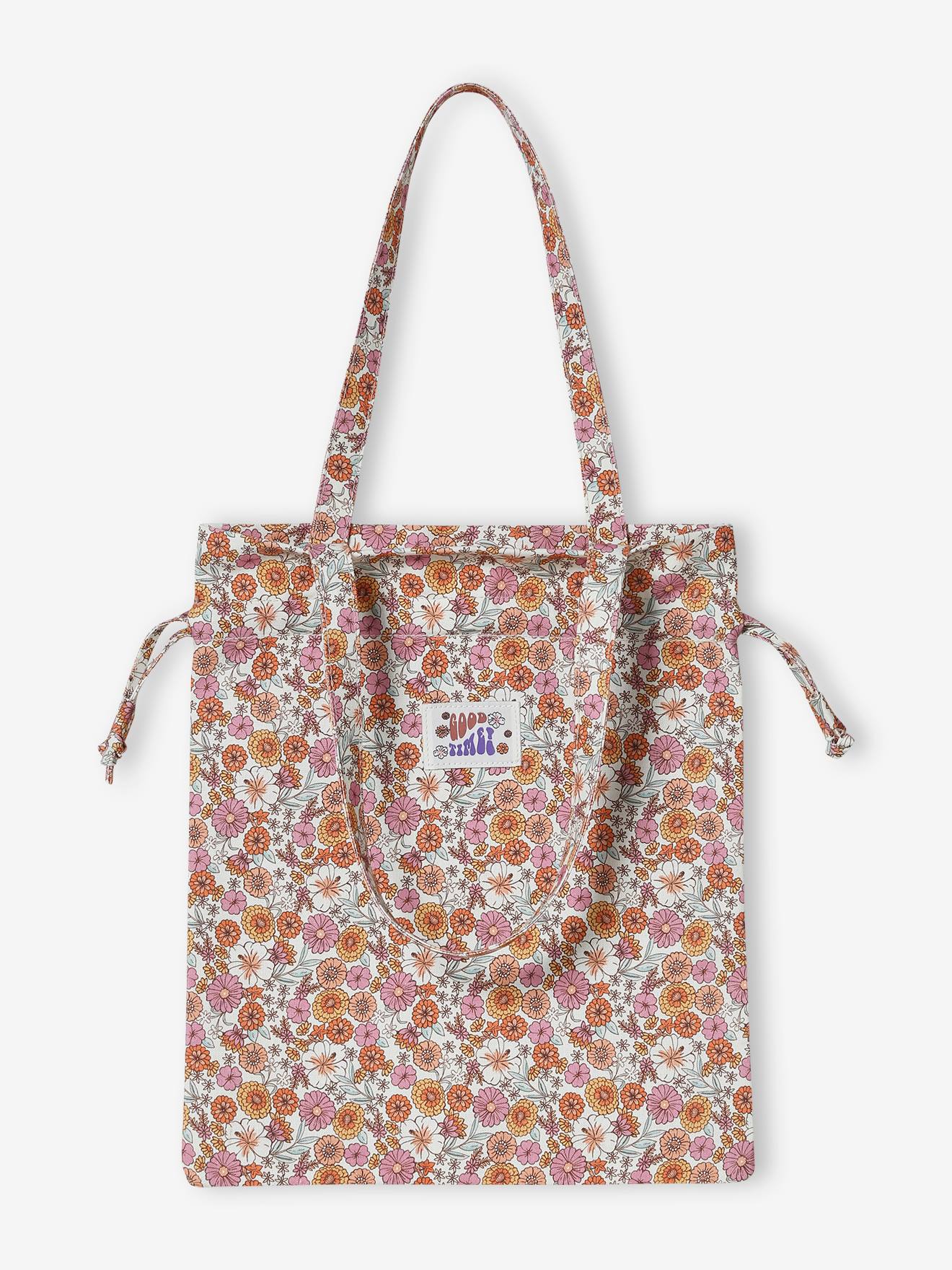 Vertbaudet Mädchen Stofftasche - rosa aprikose