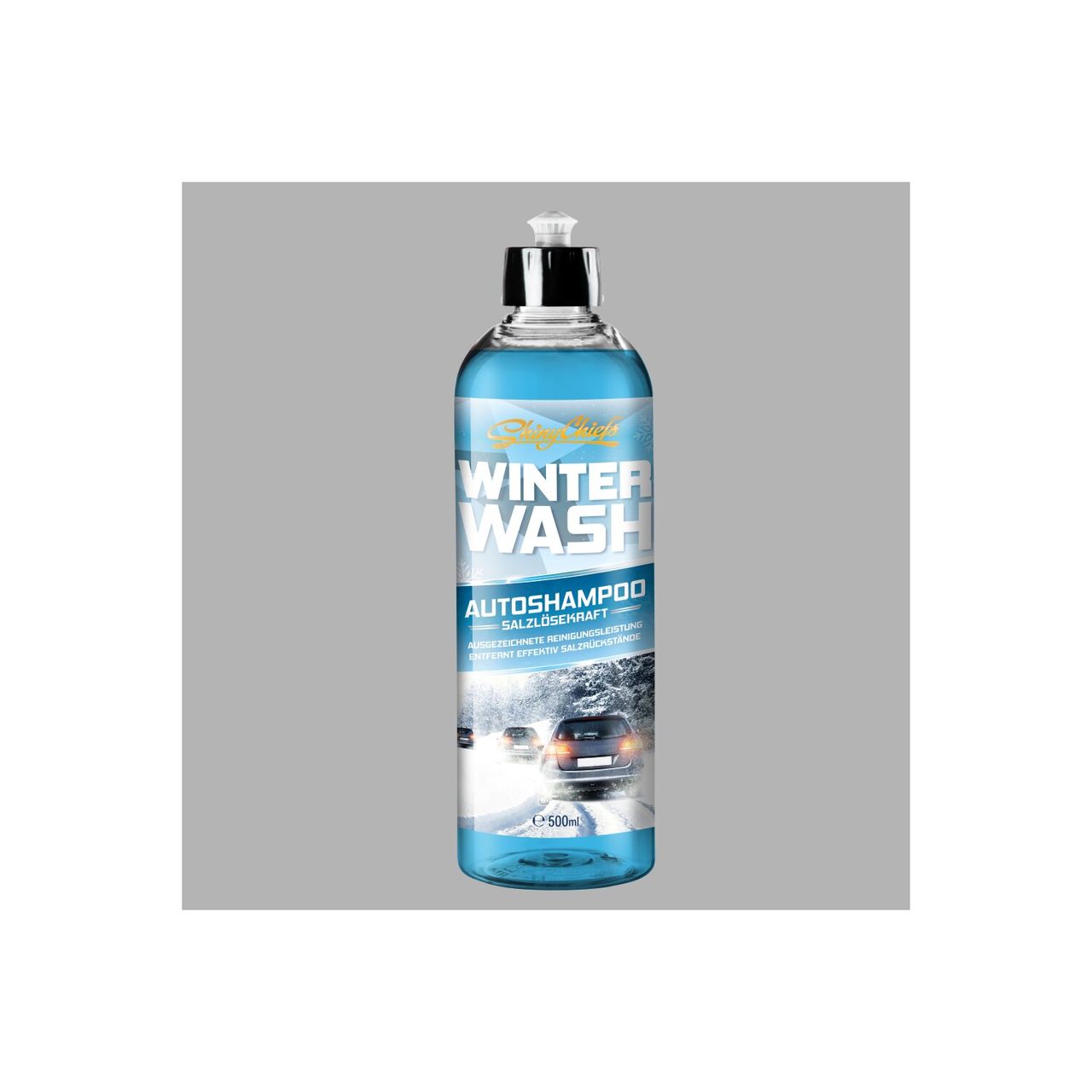 ShinyChiefs WINTER WASH - SHAMPOO SALZLÖSEKRAFT 500ml Auto Pflegeprodukte für eine optimale Fahrzeugwäsche