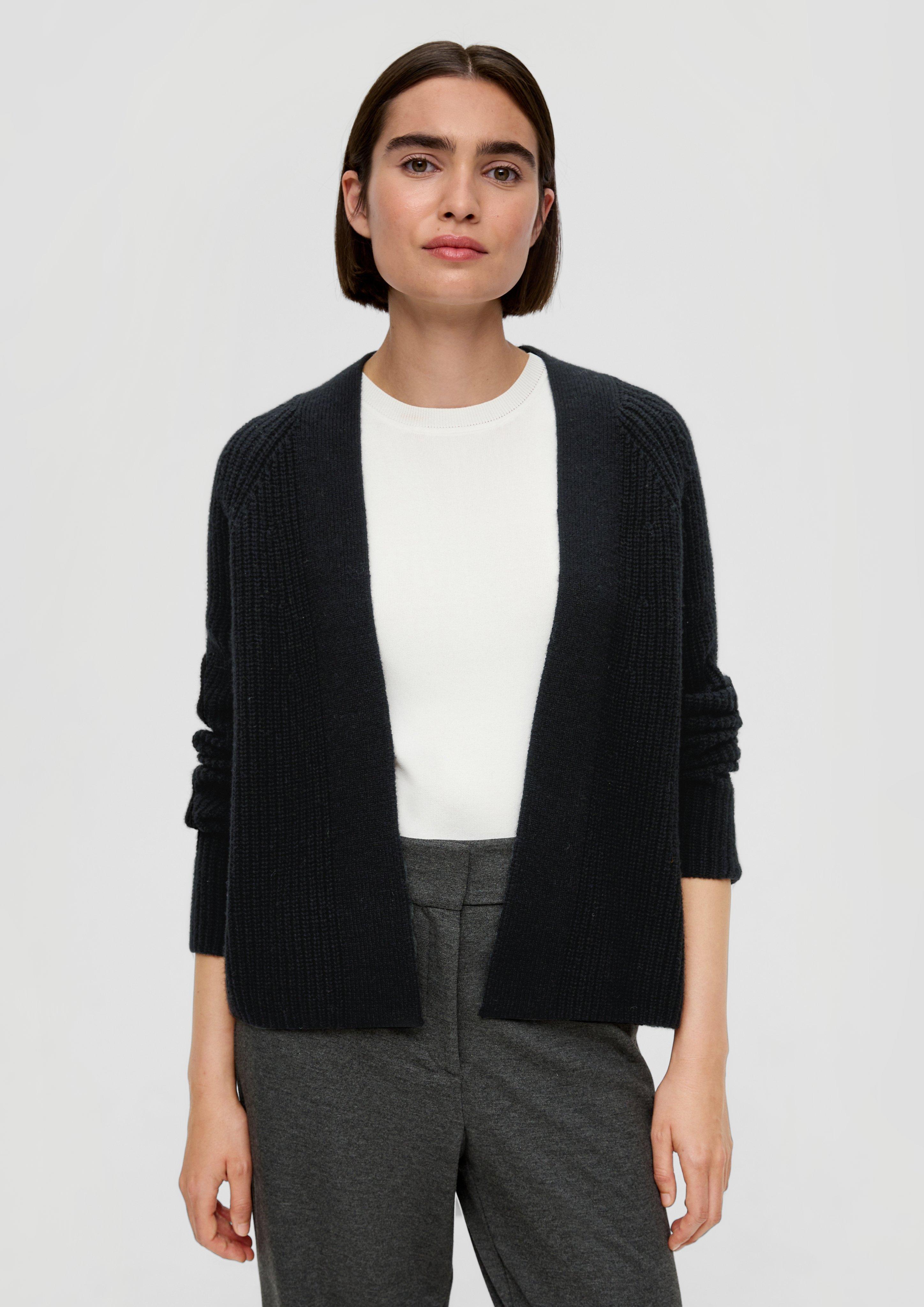 Kurzer Cardigan aus Wollmix  2136083-9999
