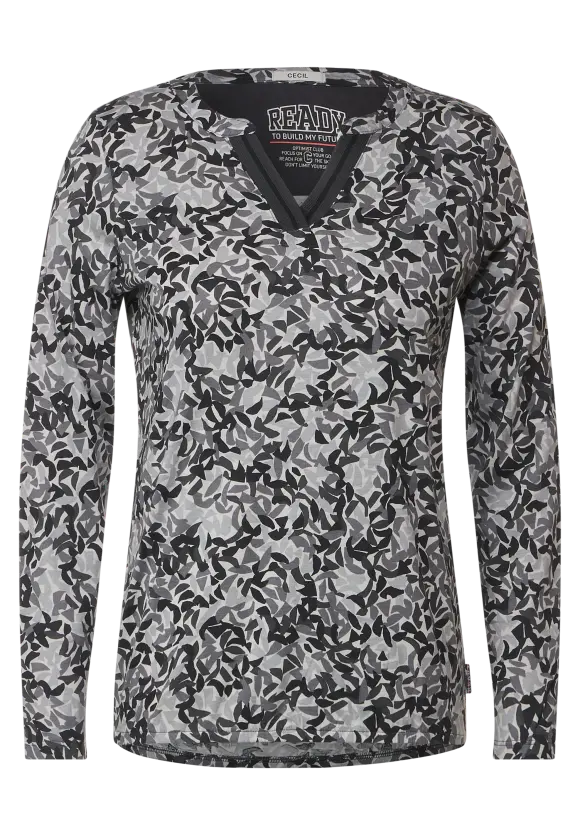CECIL Tunikashirt mit Minimalprint