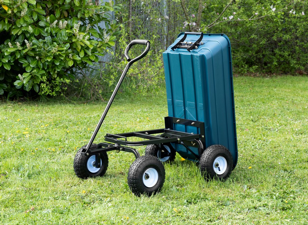 Green Yard GreenYard® Gartenwagen mit Kippfunktion, Volumen 65l,Tragkraft 200kg, Handwagen Bollerwagen
