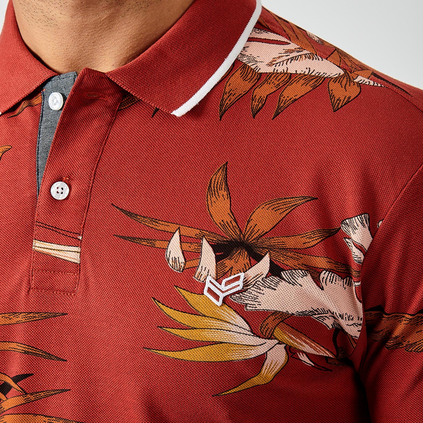 BERNI  Polo imprimé homme 100% coton