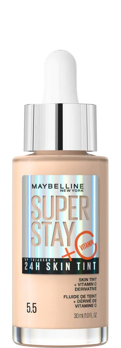 „Maybelline Super Stay 24H Skin Tint“ ilgai išliekantis šviesinantis makiažo pagrindas 5.5