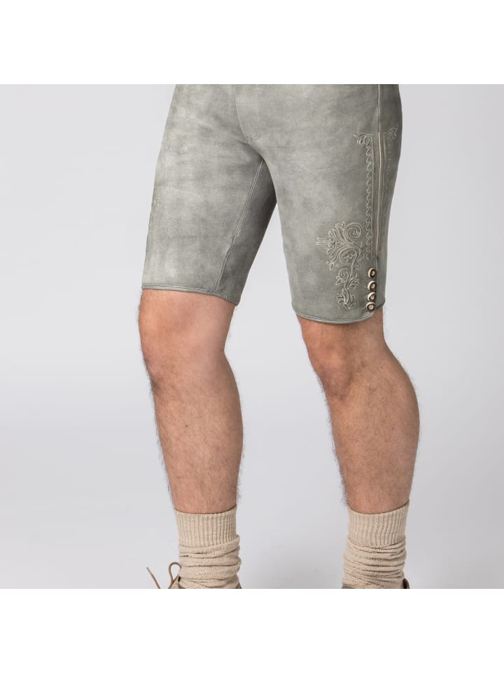 Stockerpoint Lederhose Alois2 in grau günstig kaufen