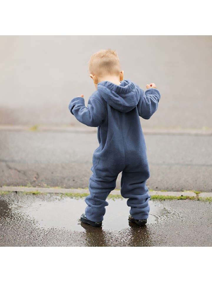 Hoppediz Overall Fleece-Overall mit Umschlagbündchen in ocean günstig kaufen