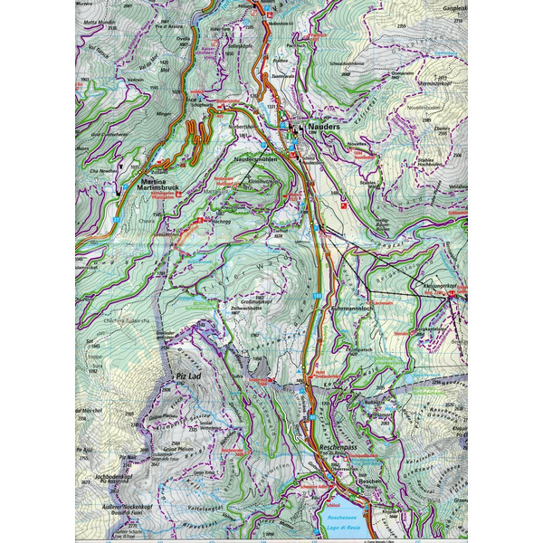 KuF Österreich Outdoorkarte 04 Ischgl - Serfaus 1 : 35 000 - Wanderkarte