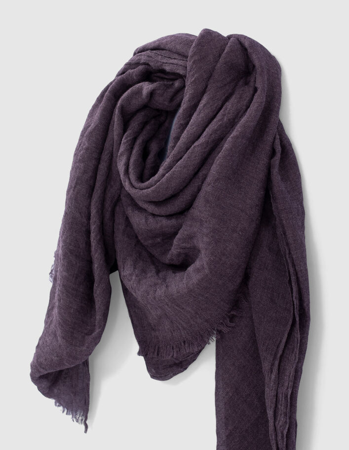 Chèche dark plum chiné Homme