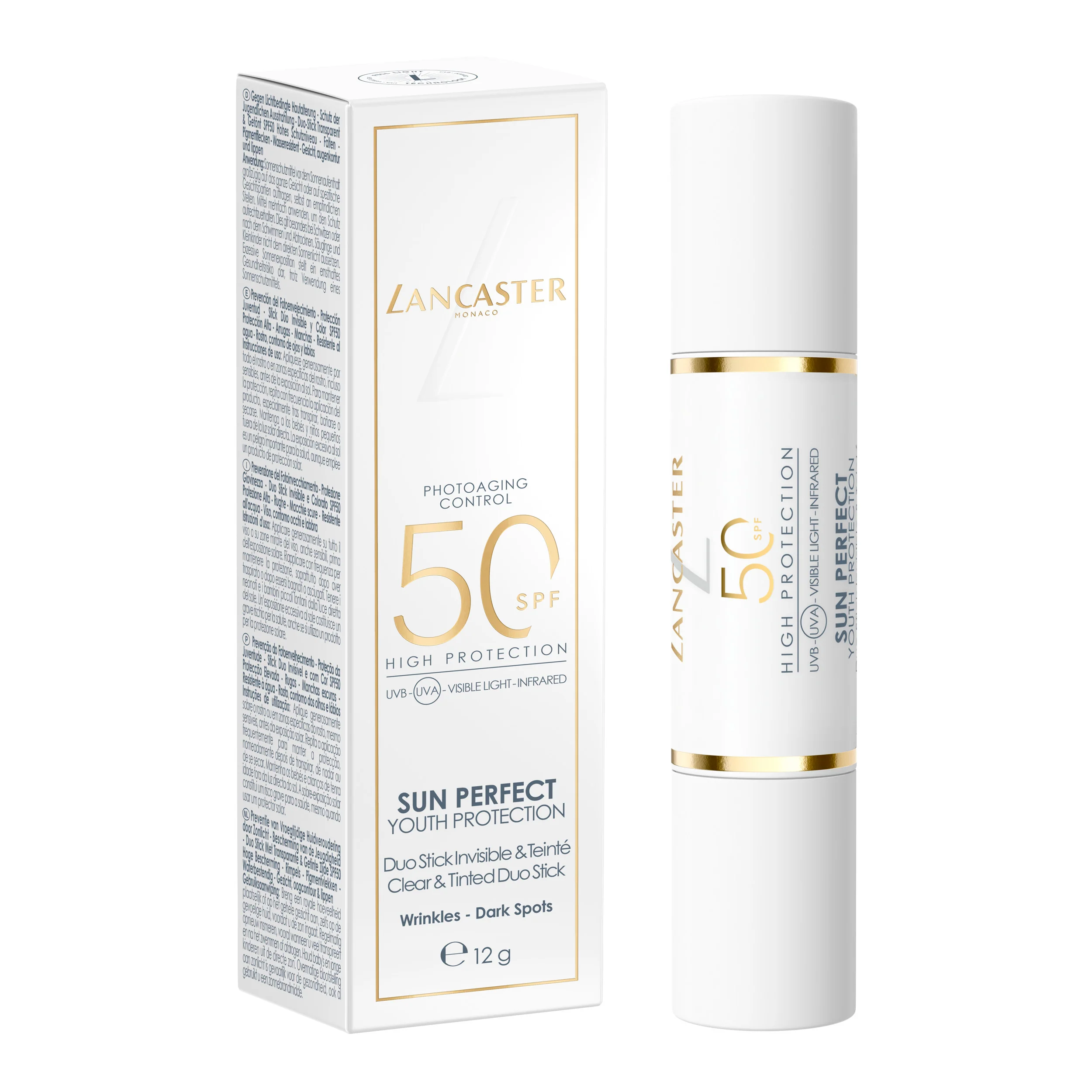 Sun Perfect Youth Protection Sun Clear & Tinted Stick SPF50 - Stick solare alta prot., Solare viso alta prot.