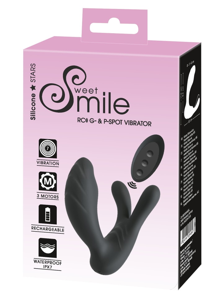 Sweet Smile Vibrator RC G-&P-Spot Vibrator in schwarz günstig kaufen 11 cm