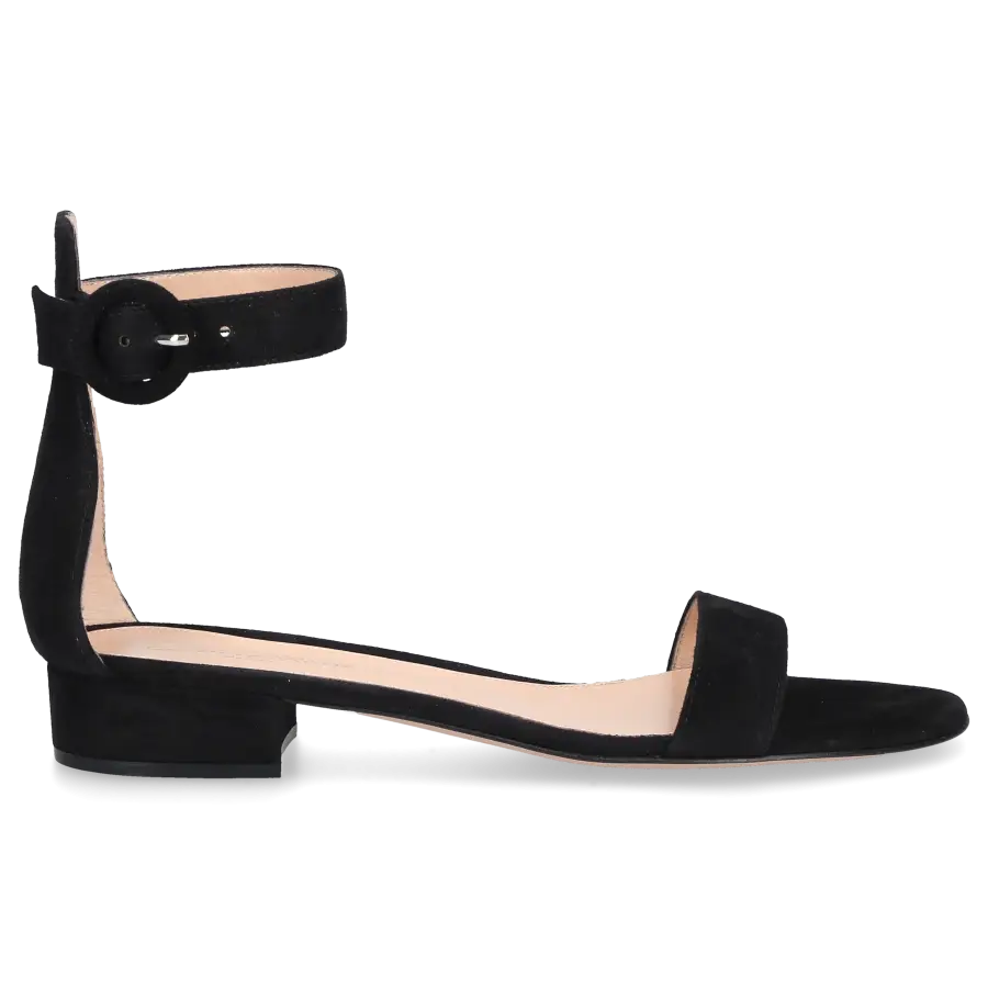 Gianvito Rossi - Sandalen PORTOFINO 20 Veloursleder - schwarz