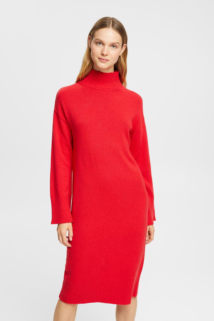 Strickkleid aus Wollmix, LENZING™ ECOVERO™