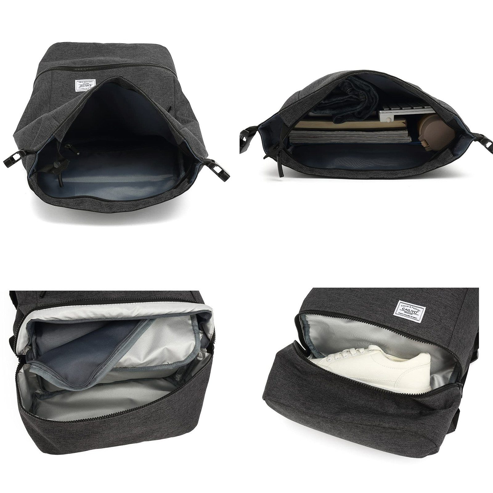 TAN.TOMI Rucksack Rucksack Damen, Wasserdicht Laptop Herren Rolltop Reiserucksack, Rucksack mit Laptopfach außen, ergonomisches Rückendesign