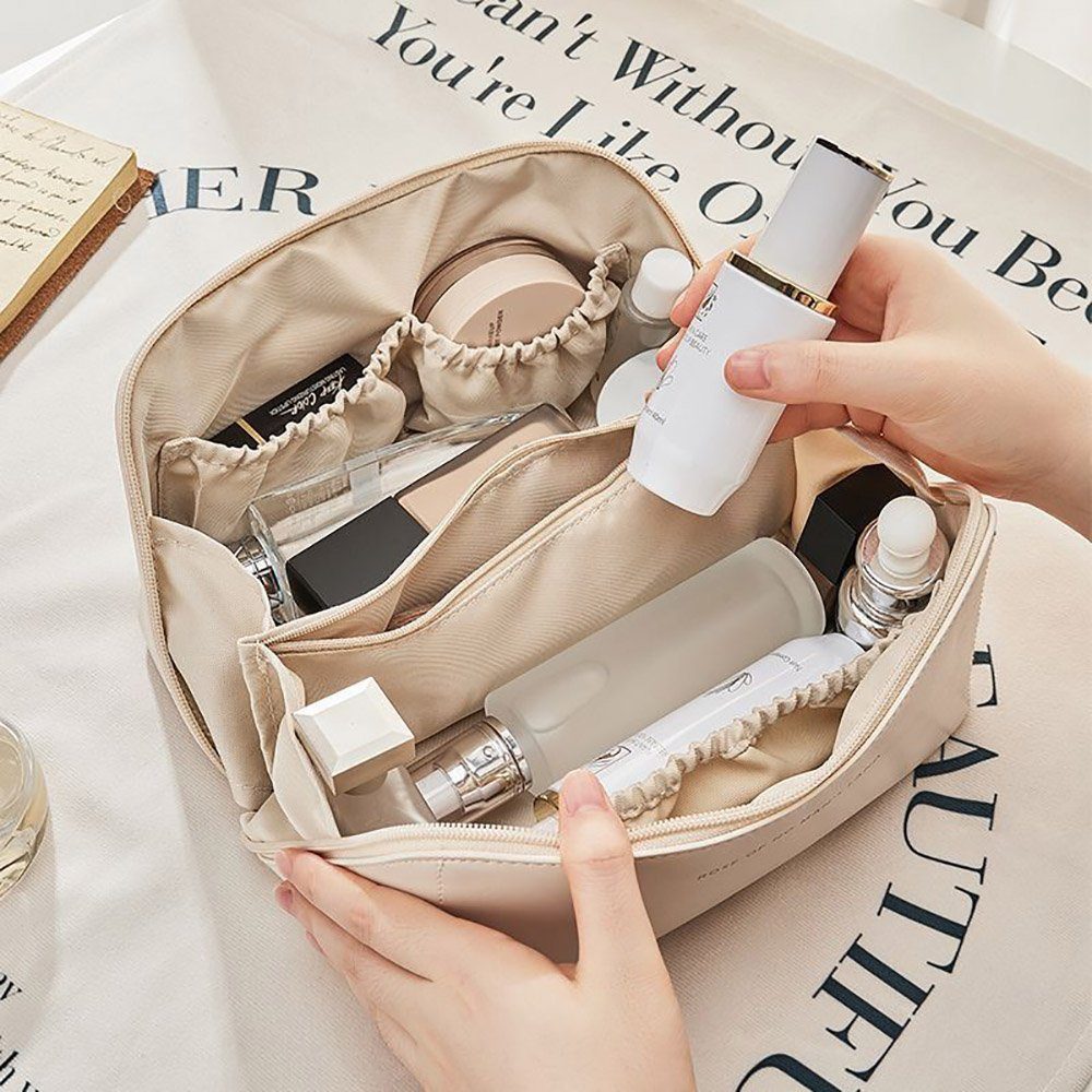 Deliana.makeup Kosmetiktasche Tragbare Reise-Kosmetiktasche, großes Fassungsvermögen, wasserdicht (1-tlg., 1 Stück Set), Solide Farbe Schale Typ