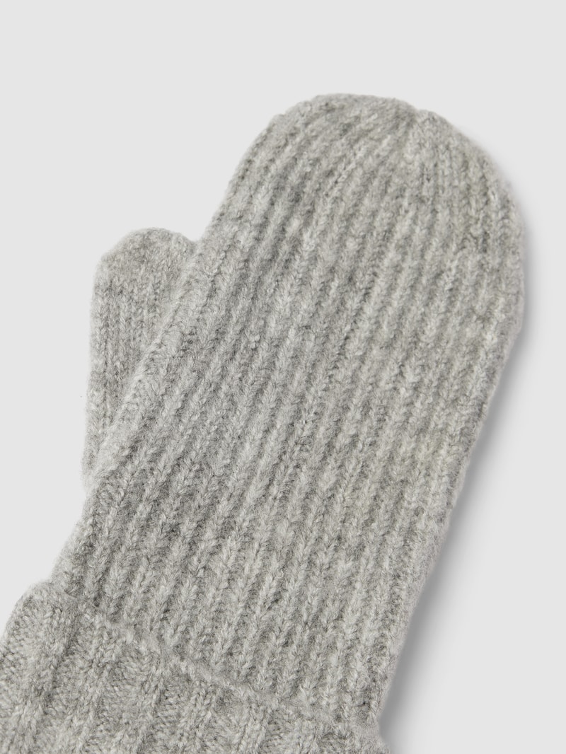 Handschuhe in Strick-Optik Modell 'AIVO' in hellgrau