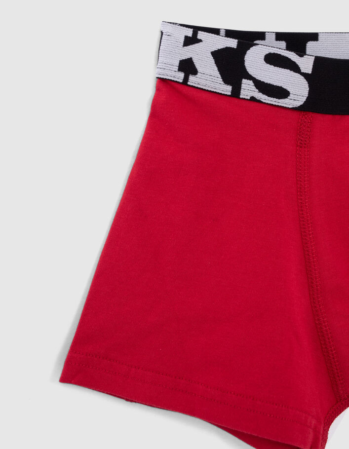 Boxers rouge et bleu garçon