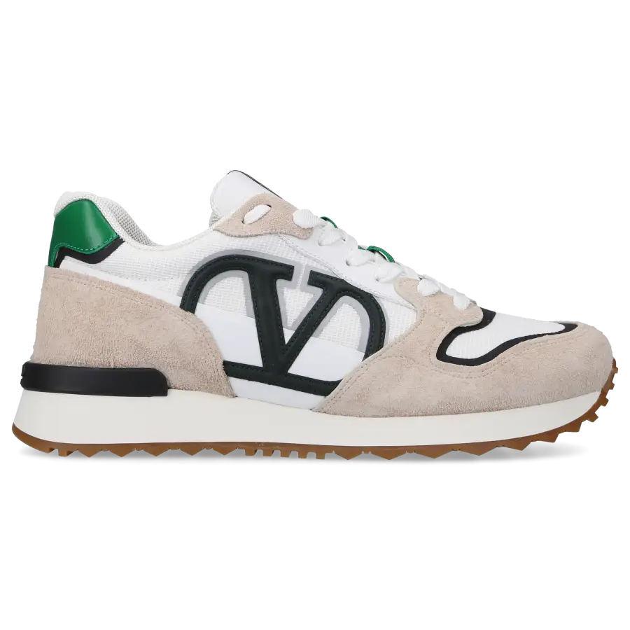 Valentino Garavani - Sneaker low VLOGO PACE Veloursleder - beige