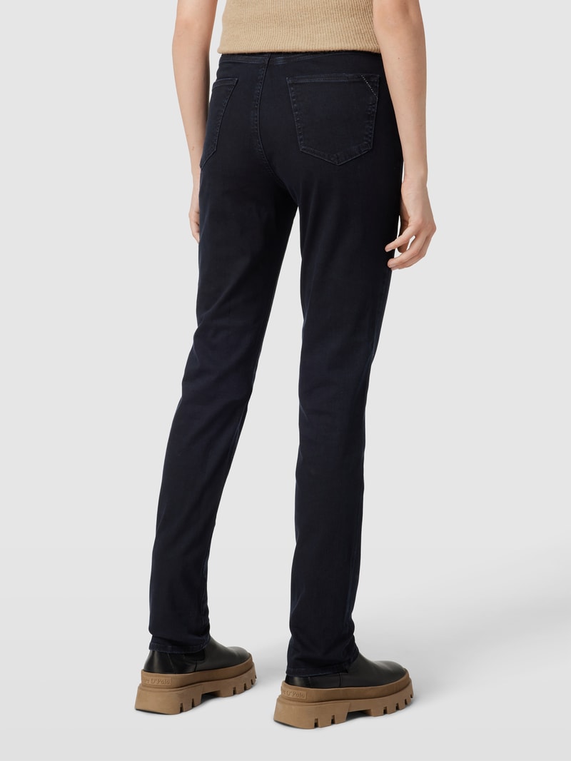 Jeans im 5-Pocket-Design Modell 'Mary' in marineblau