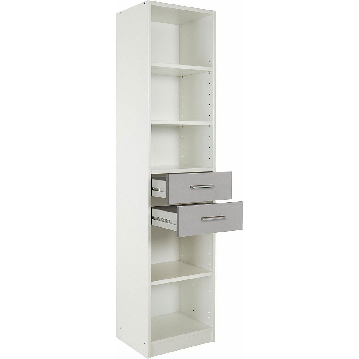 Standregal Joker Bücherregal 47cm mit 5 Fächern und 2 Schubkästen