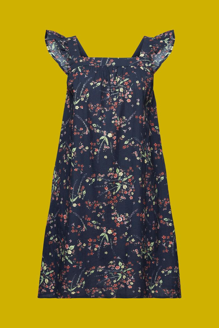 Bedrucktes Minikleid, 100 % Baumwolle