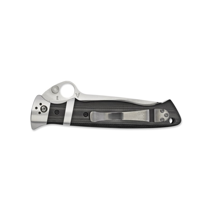 Spyderco taktisches Messer Vallotton Sub Hilt Folder C149GP, klappbares Militärmesser