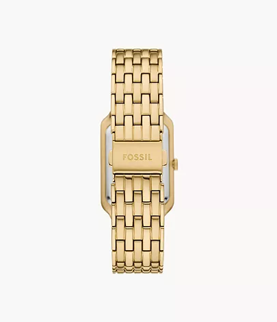Fossil Uhr Raquel 3-Zeiger-Werk Datum Edelstahl goldfarben