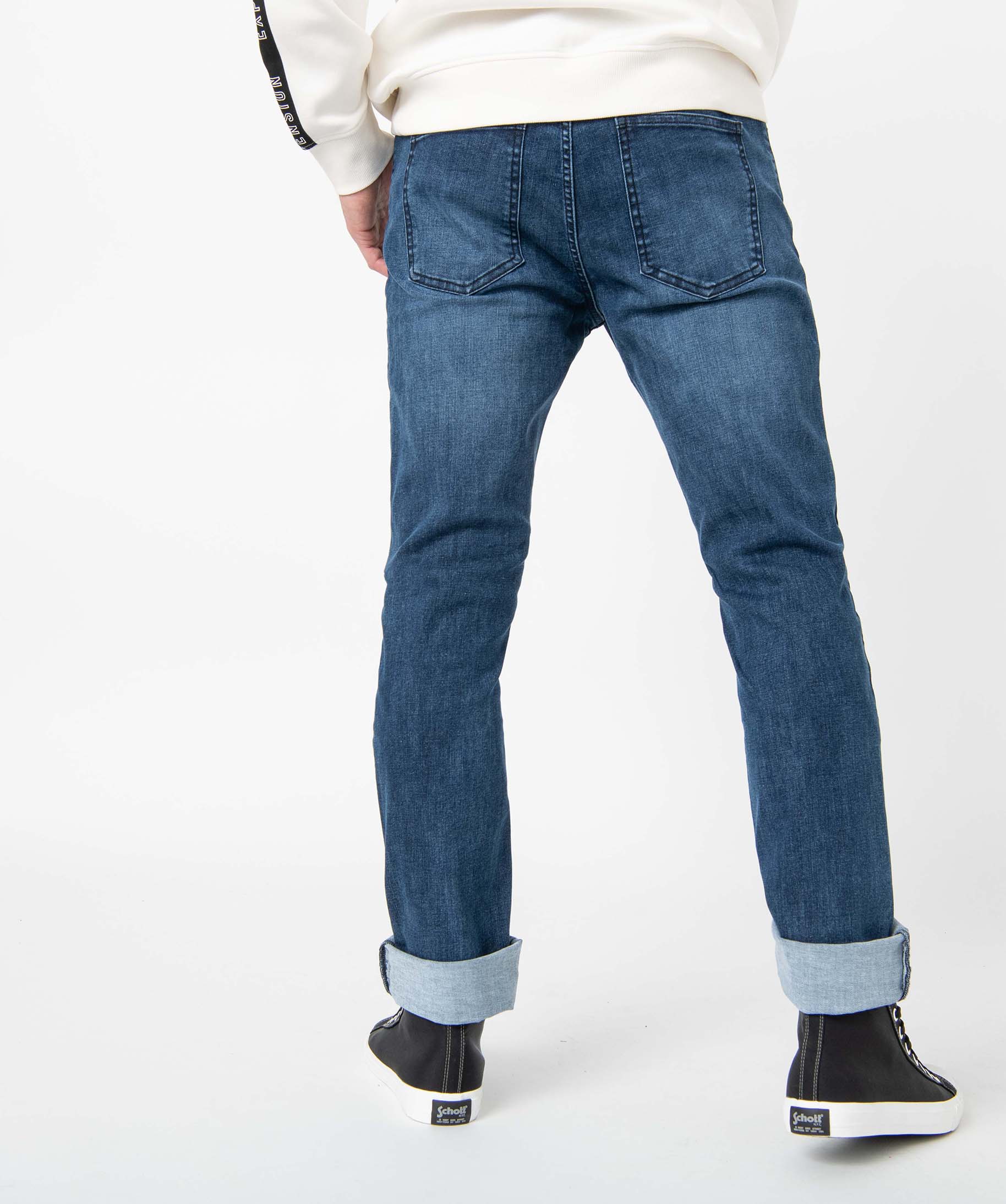 Jean homme coupe Straight légèrement délavé stone | GEMO