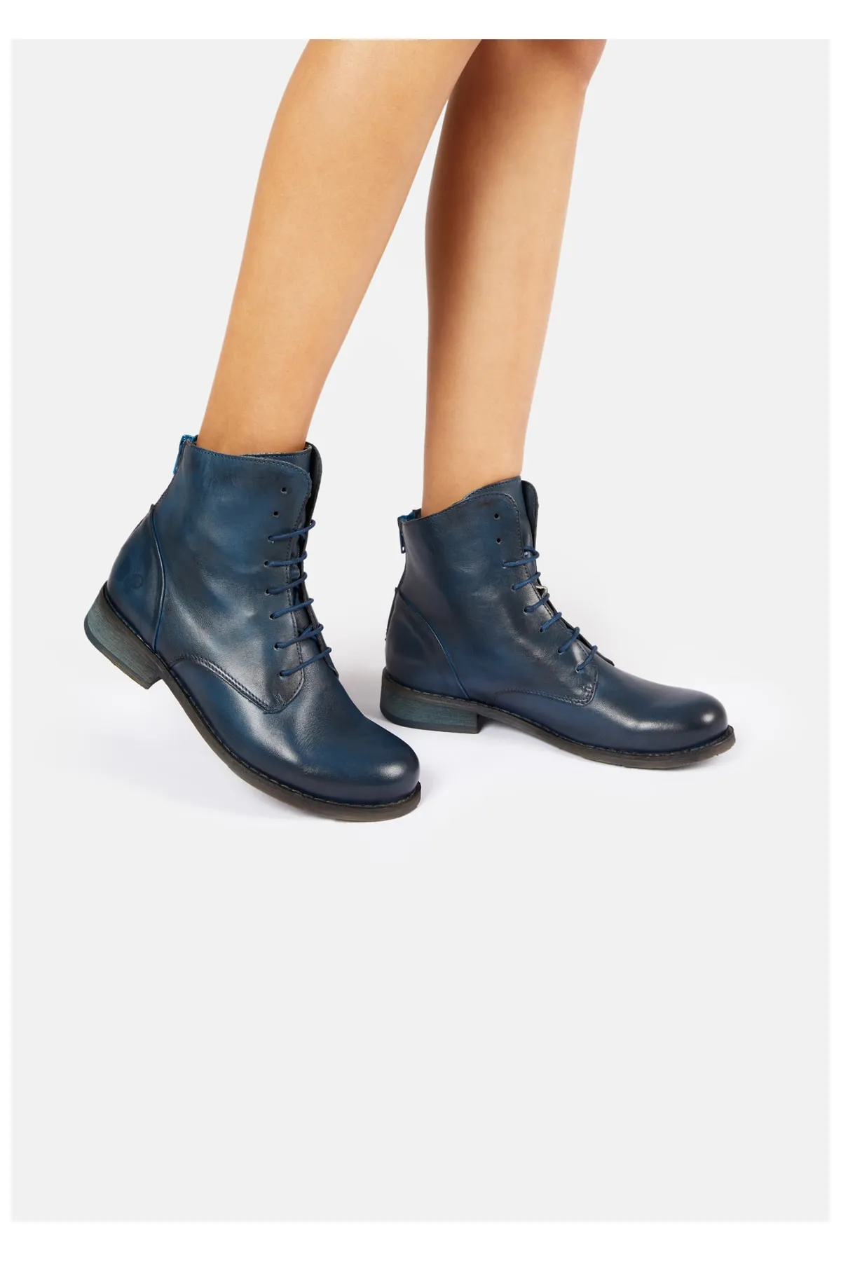 Felmini  Stiefelette - Blau - Blockabsatz