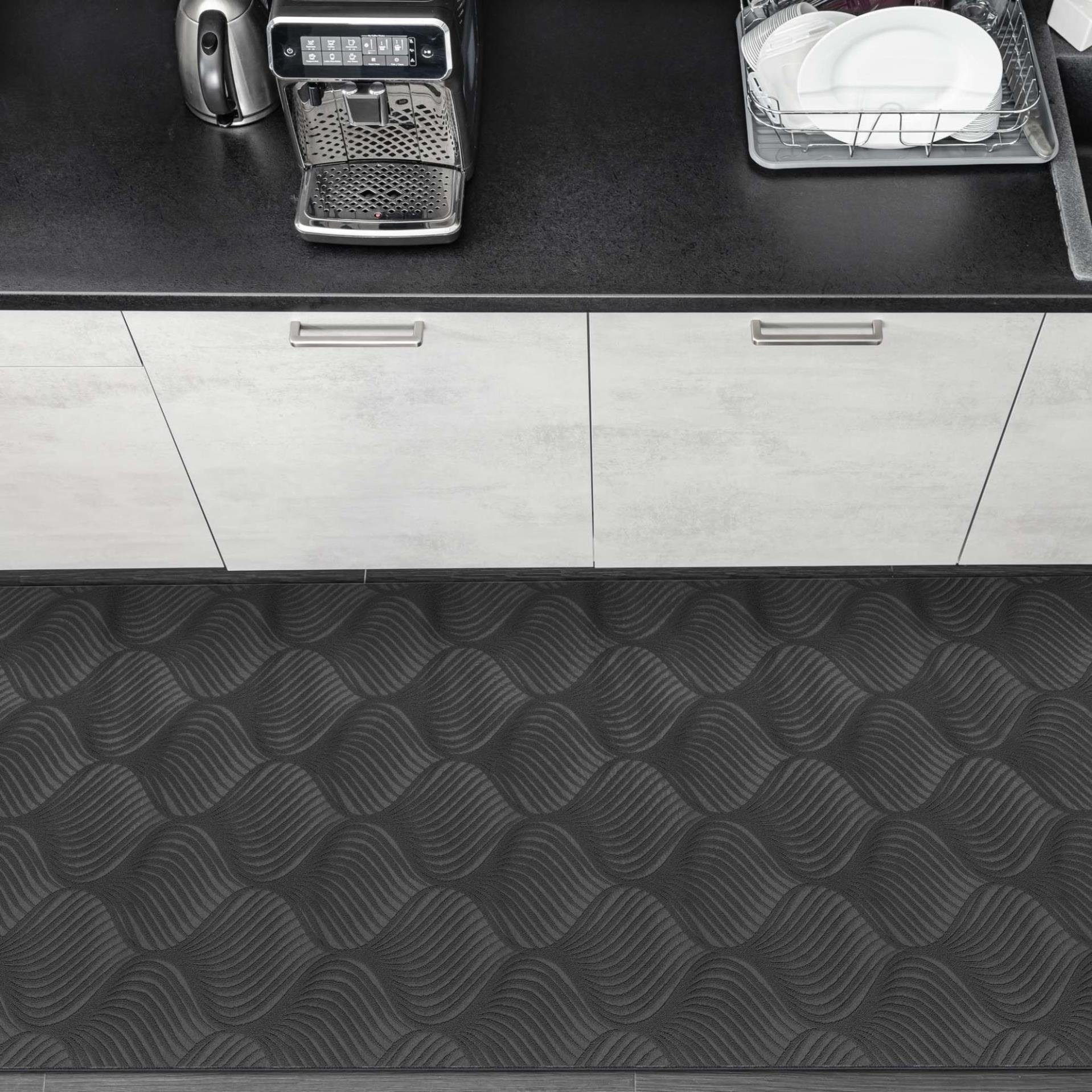 Küchenläufer Küchenläufer Teppichläufer Läufer Textil BAKER Premium Ornament Robus, ANRO, Rechteckig, Höhe: 3 mm, Genarbt PVC