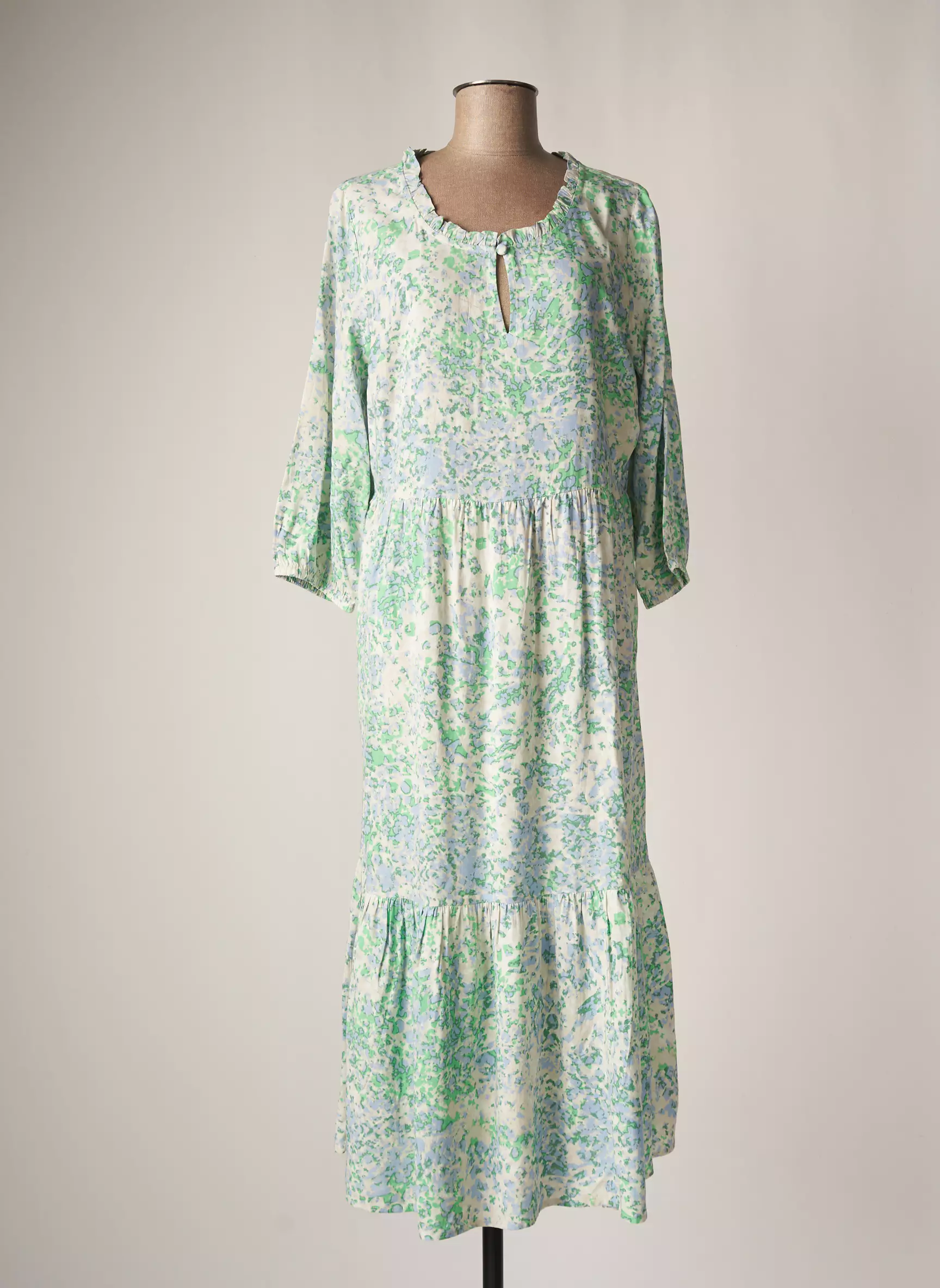 Cream Robes Longues Femme couleur bleu