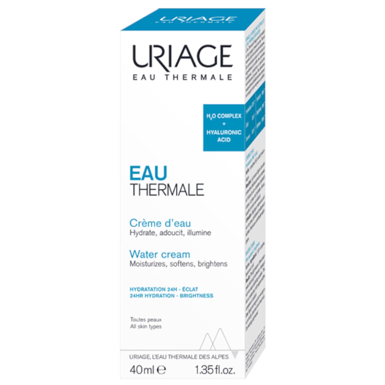 Uriage Crème d'Eau Thermale Hydrate, Adoucit & Illumine
