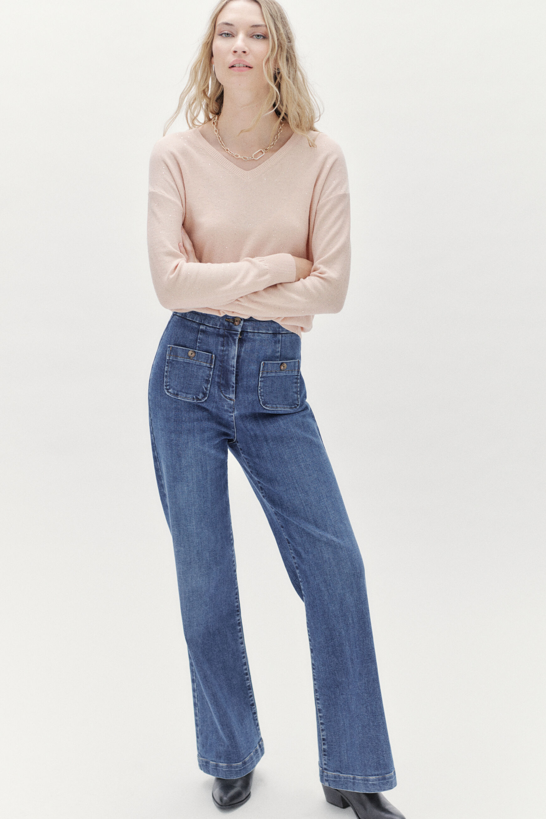 pull ange rose pastel femme