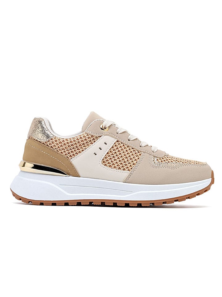 Sixth Sens Sneakers in Creme/ Beige/ Gold günstig kaufen