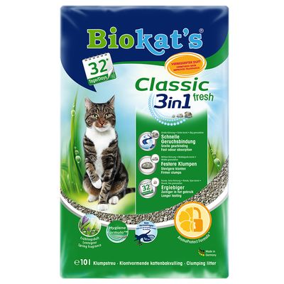 Probiergröße: 10 l Biokat's Katzenstreu