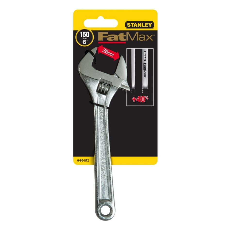 Stanley 0-95-872 FatMax Verstellbarer Schraubenschlüssel 150 mm x 26 mm