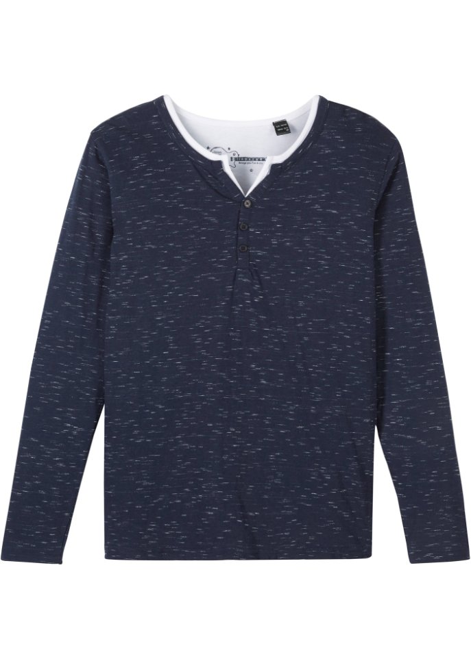 Jungen Henleyshirt 2-in1 Optik