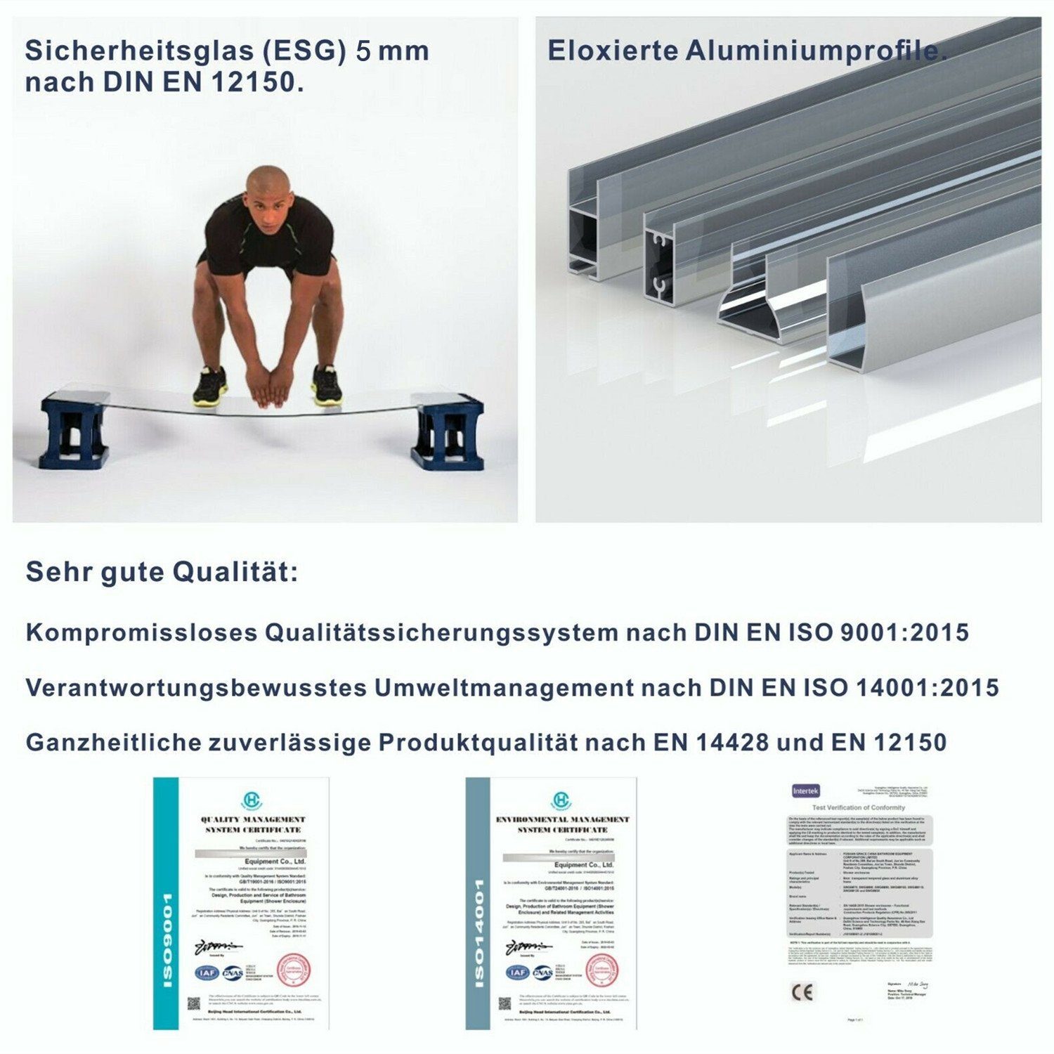 AQUALAVOS Badewannenfaltwand Duschabtrennung Glas Duschwand für Badewanne Badewannenaufsatz, Einscheiben-Sicherheitsglas (ESG) 5 mm mit Nanobeschichtung, 130x140 cm, 150x140 cm, Spritzschutz im Bad, mit Acryl- Duschablage