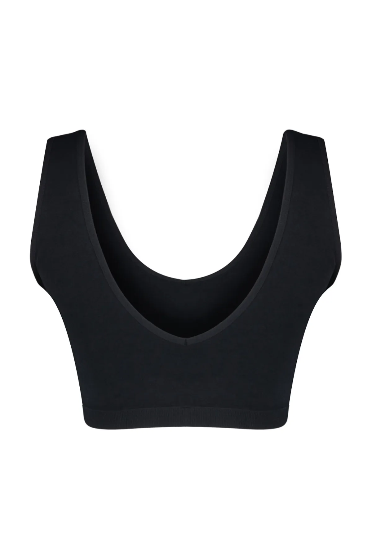 Trendyol Collection  Schwarzer nahtloser/nahtlos unterstützter/formender gestrickter Sport-BH THMSS24SS00015