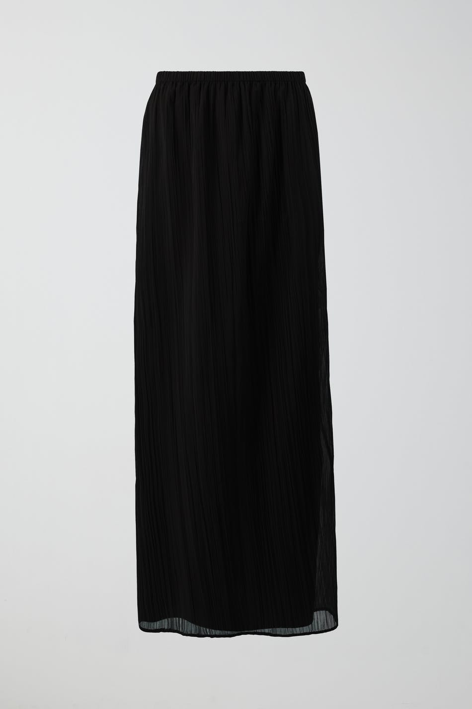 Crinkle maxi skirt