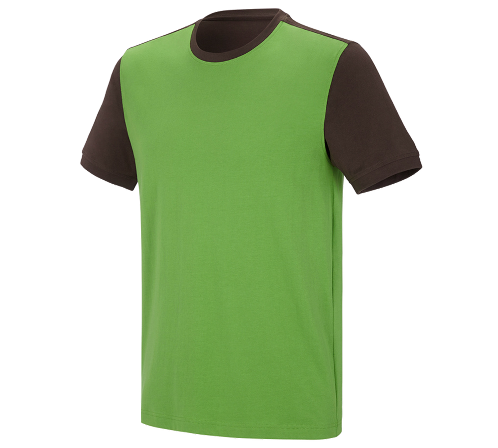 e.s. T-Shirt cotton stretch bicolor