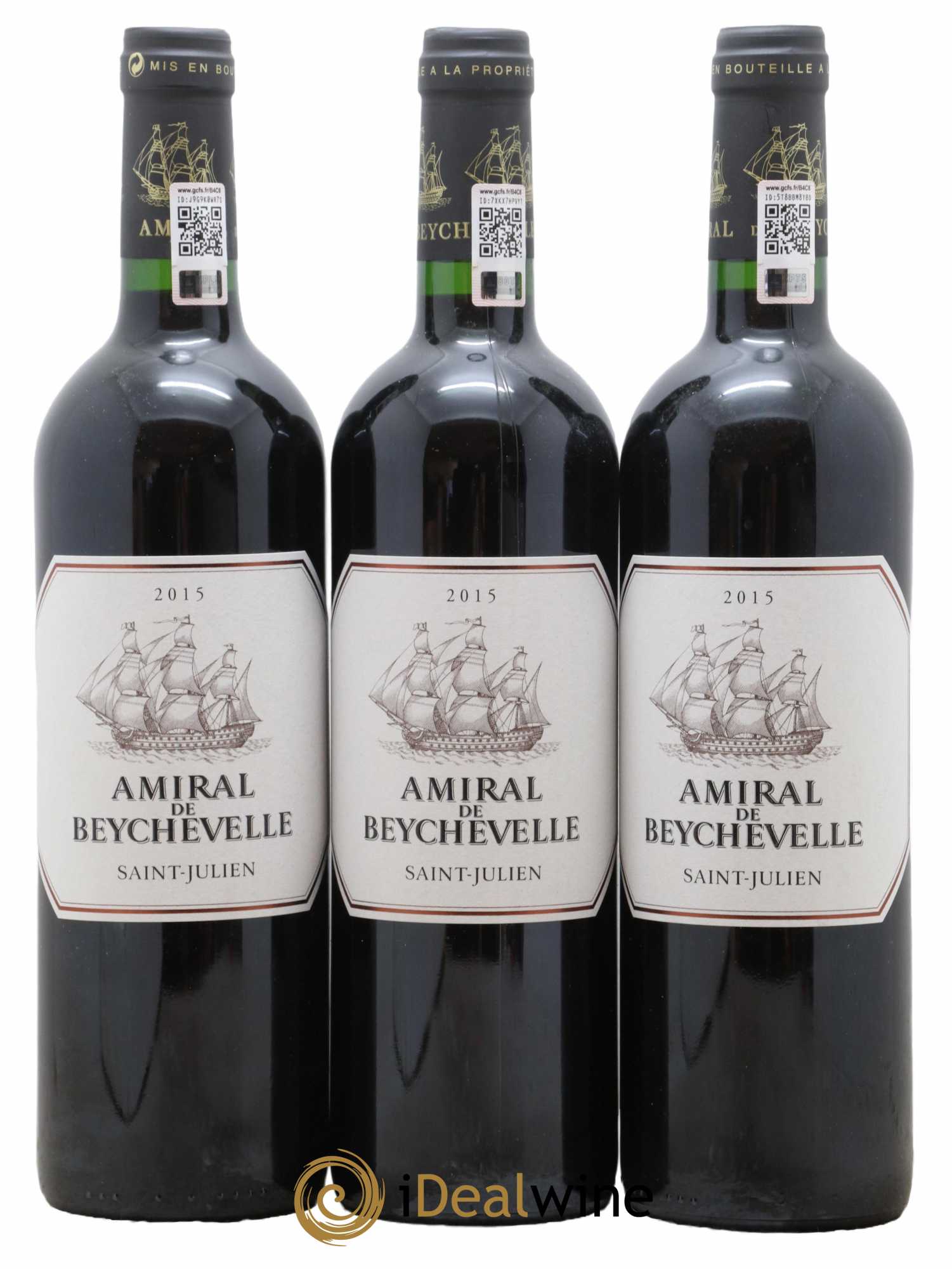Amiral de Beychevelle Second Vin  2015 - Lot de 6 Bouteilles