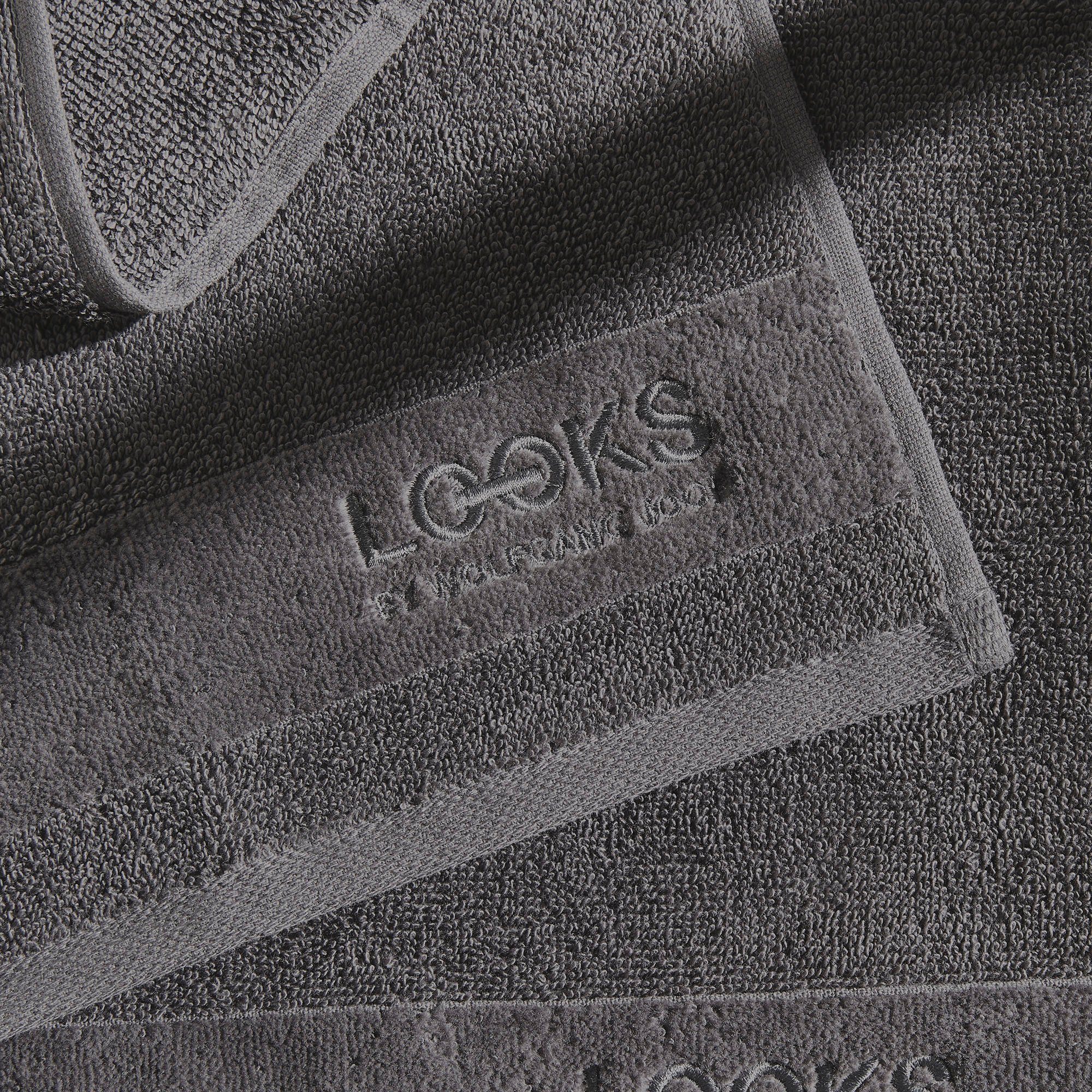 LOOKS by Wolfgang Joop Duschtuch LOOKS, Frottier (1-St), mit Logobestickung