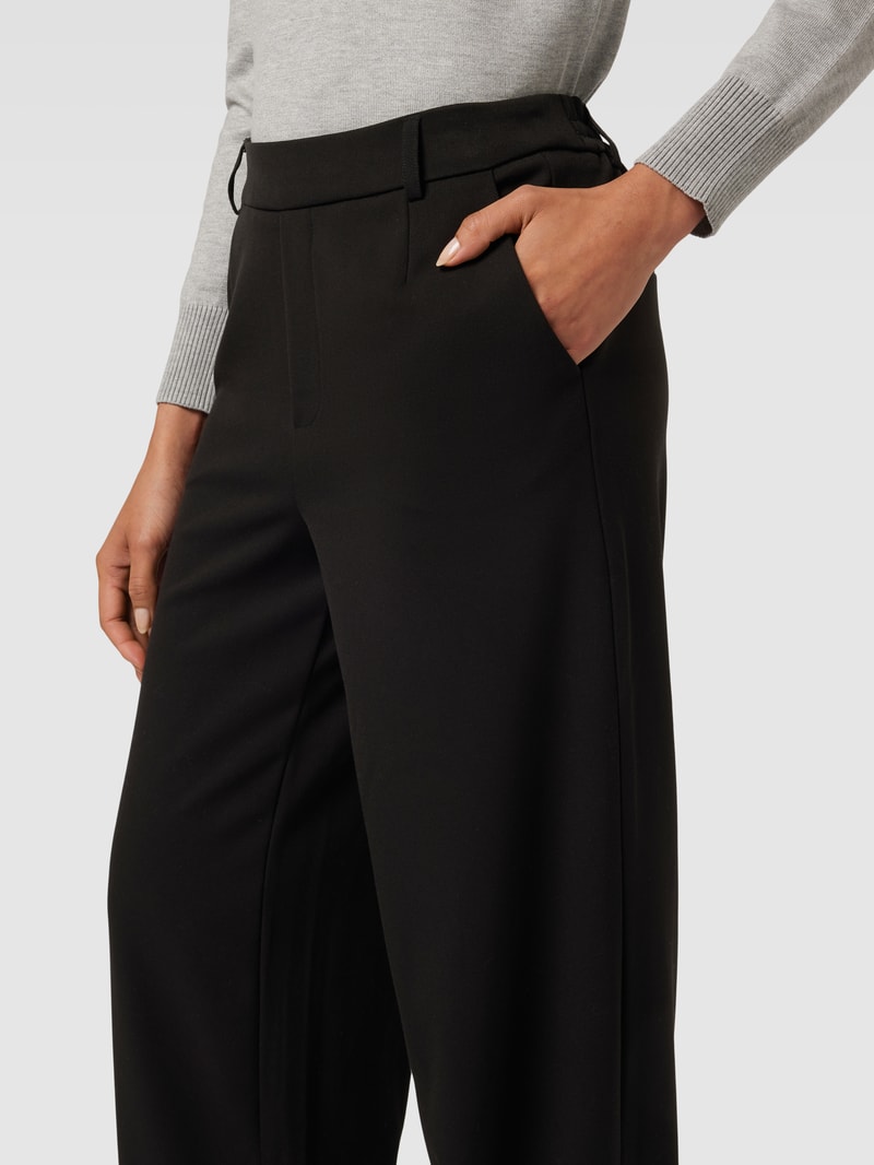 Stoffhose mit Paspeltaschen am Gesäß Modell 'VARONE' in black