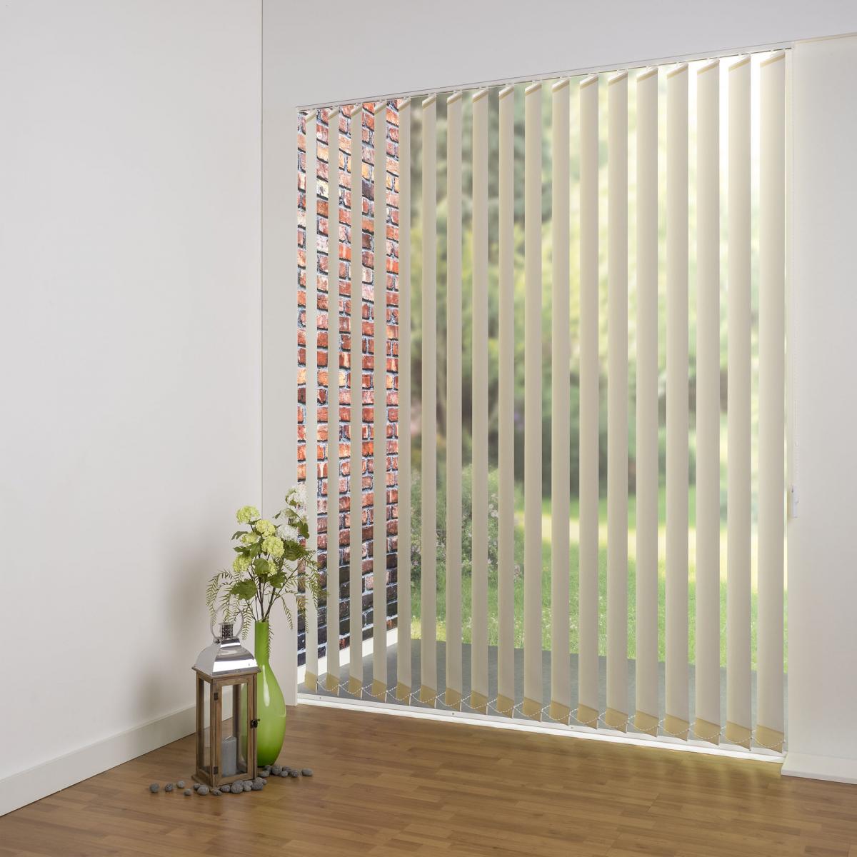 Bella Casa Vertikalanlage Maß, 127 mm Lamelle, 100 x 250 cm, hellgelb