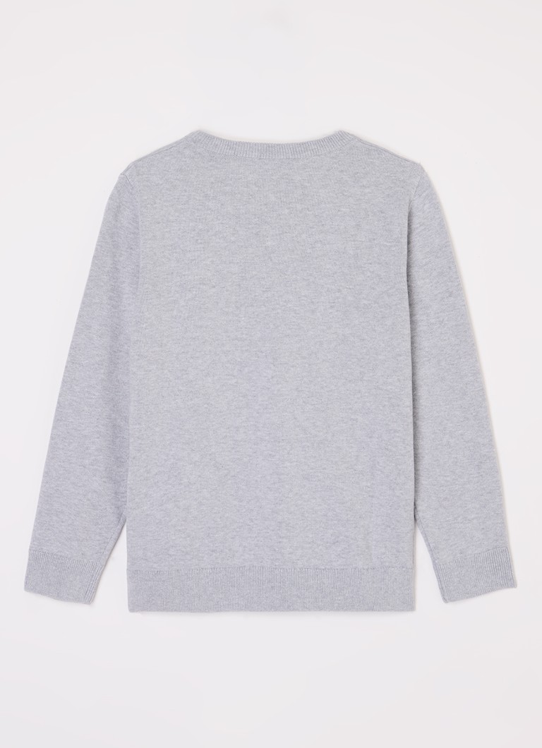 HUGO BOSS Finstrikket genser med innstrikket logo
