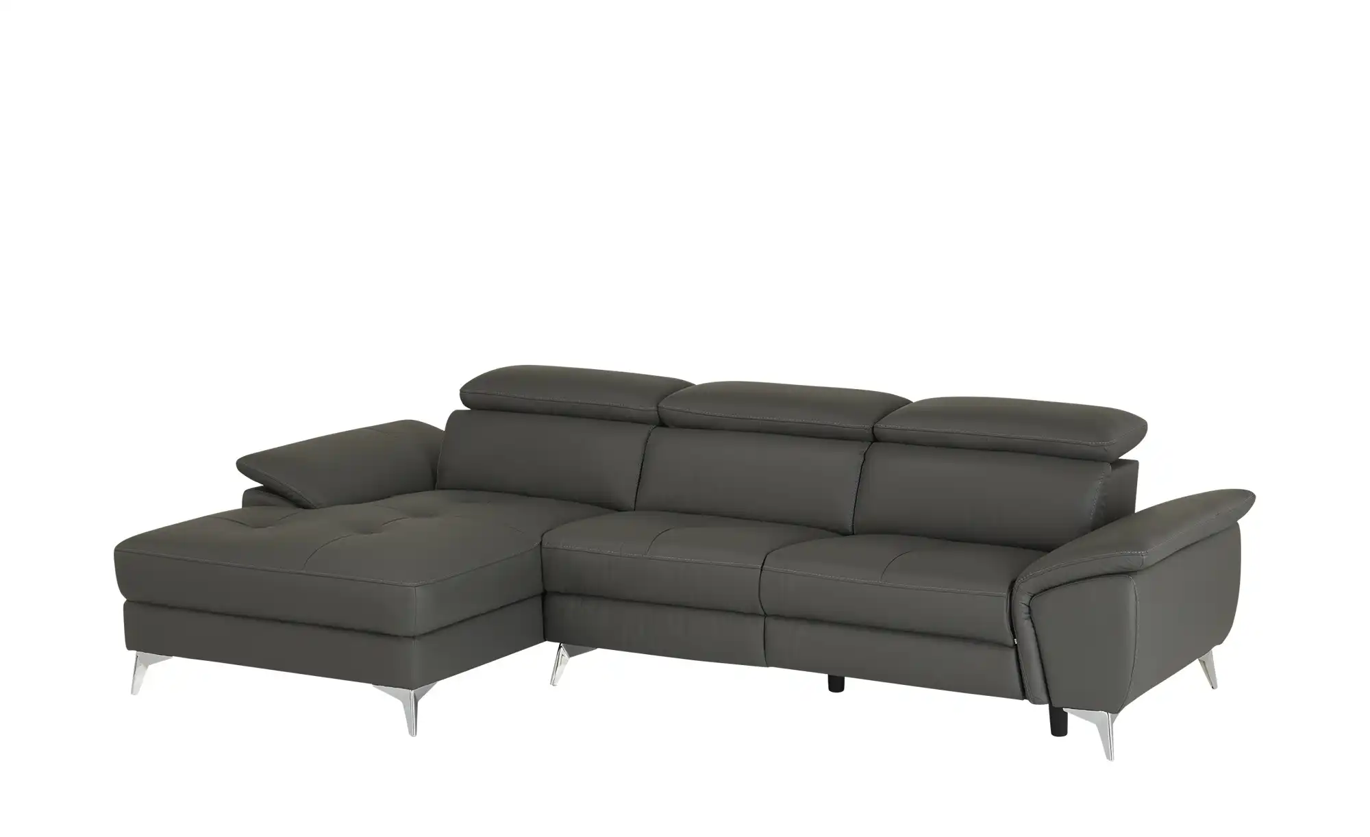 Primo Leder-Ecksofa Danae klein