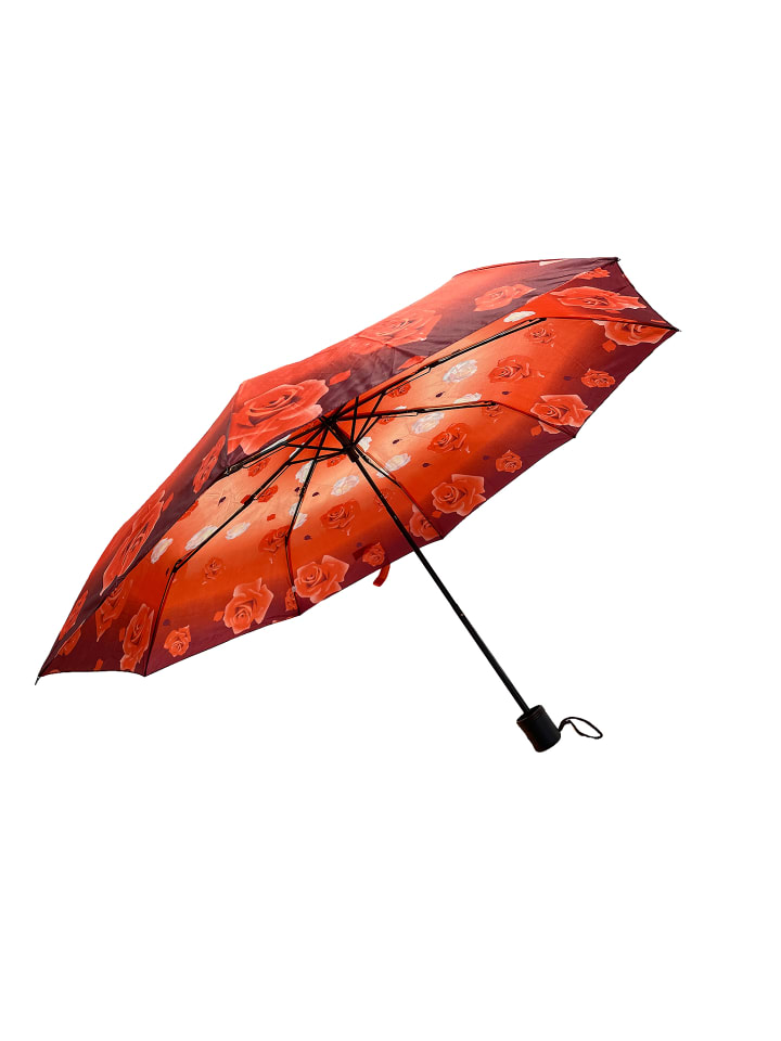 ANELY Kleiner Regenschirm Paris Gemustert Taschenschirm in Rot günstig kaufen onesize
