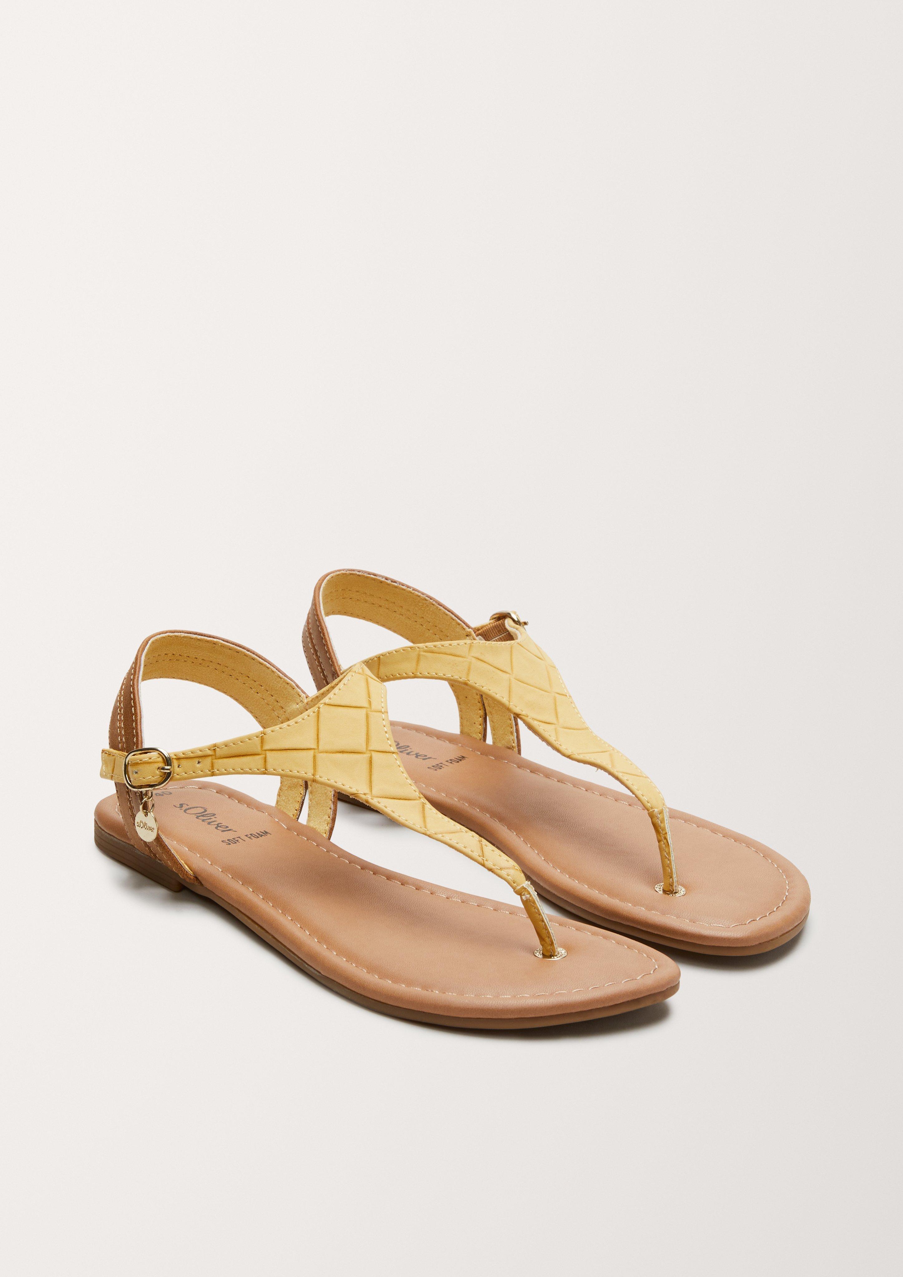 Sandalen in Leder-Optik  6005371-600