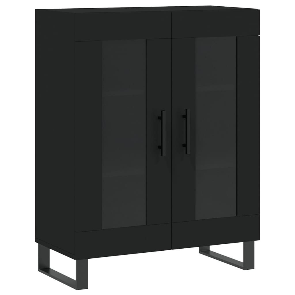 vidaXL Sideboard Sideboard Schwarz 69,5x34x90 cm Holzwerkstoff (1 St)
